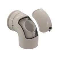 Coudes de Visite 80/125 - 87° avec clapet – 3CEp – 53 330 383 - Ubbink